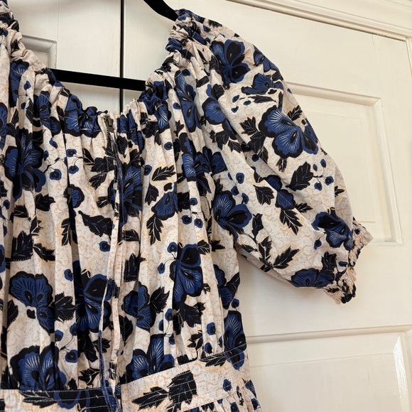 Ulla Johnson Celia Dress Lapis Floral Print Mini Capsule Puff Spring Size‎ 2 - Picture 12 of 17